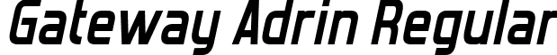 Gateway Adrin Regular font - ji-flakey.ttf