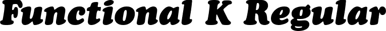 Functional K Regular font - ji-fibrin.ttf