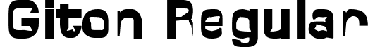 Giton Regular font - ji-footed.ttf