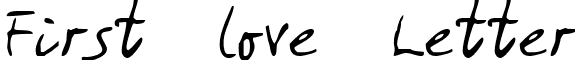 First love Letter font - ji-evoked.ttf