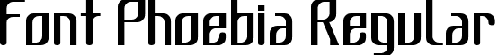 Font Phoebia Regular font - ji-faqirs.ttf