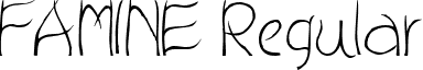 FAMINE Regular font - ji-emmers.ttf