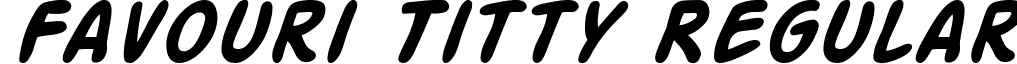 Favouri Titty Regular font - ji-entomb.ttf