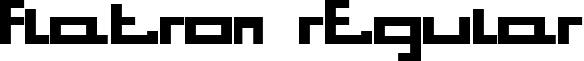 Flatron Regular font - ji-expels.ttf