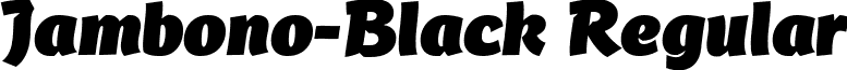 Jambono-Black Regular font - jambono-black.ttf