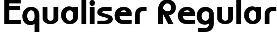 Equaliser Regular font - ji-dunned.ttf