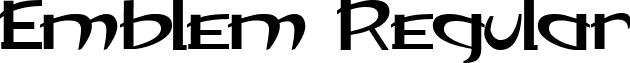 Emblem Regular font - ji-drongo.ttf