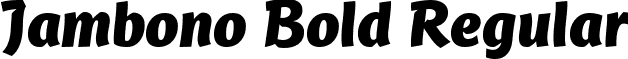 Jambono Bold Regular font - jambonobold.ttf