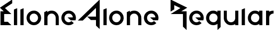 ElloneAlone Regular font - ji-dressy.ttf