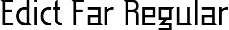 Edict Far Regular font - ji-doters.ttf