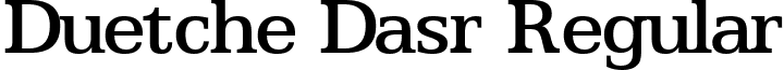 Duetche Dasr Regular font - ji-dogleg.ttf