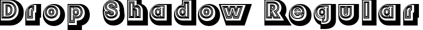 Drop Shadow Regular font - ji-dither.ttf