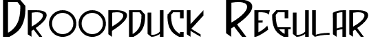 Droopduck Regular font - ji-disbud.ttf