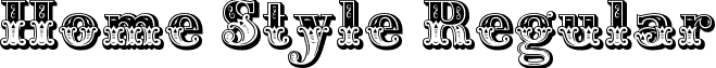 Home Style Regular font - homestyle.ttf