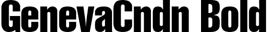 GenevaCndn Bold font - genevacndn.ttf