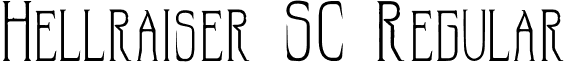 Hellraiser SC Regular font - HellraiserSC.otf