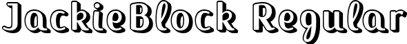 JackieBlock Regular font - jackieblock.ttf