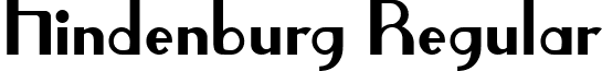 Hindenburg Regular font - hindenburg.ttf