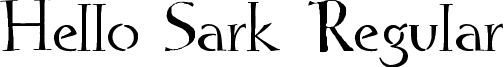 Hello Sark Regular font - hellosark.ttf