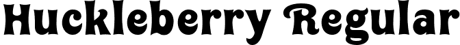 Huckleberry Regular font - huckleberry.ttf