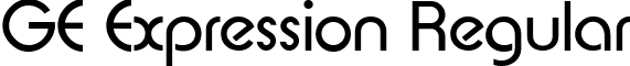 GE Expression Regular font - geexpression.ttf