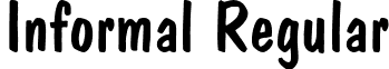 Informal Regular font - informal.ttf