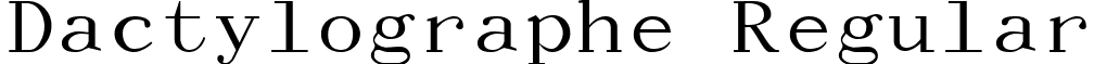 Dactylographe Regular font - DACTYLOG.TTF