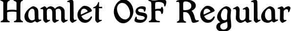 Hamlet OsF Regular font - hamletosf.ttf