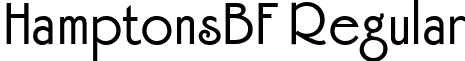 HamptonsBF Regular font - hamptonsbf.ttf