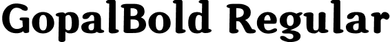 GopalBold Regular font - gopalbold.ttf