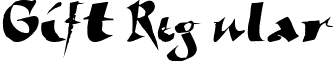 Gift Regular font - giftttnorm.ttf