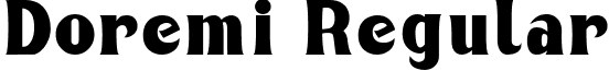 Doremi Regular font - doremi.ttf