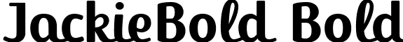JackieBold Bold font - jackiebold.ttf