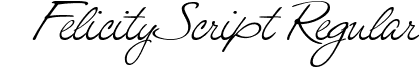 FelicityScript Regular font - felicityscript.ttf