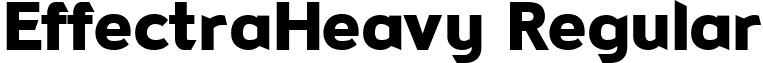 EffectraHeavy Regular font - effectraheavy.ttf