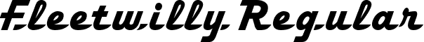 Fleetwilly Regular font - fleetwilly.ttf