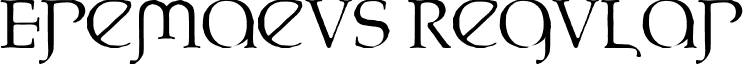 Eremaeus Regular font - eremaeus.ttf