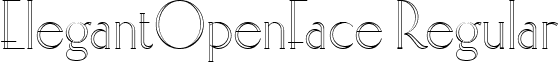 ElegantOpenFace Regular font - elegantopenface.ttf