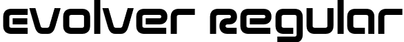 Evolver Regular font - evolver.ttf