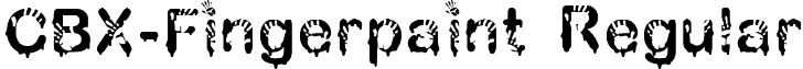 CBX-Fingerpaint Regular font - cbx-fingerpaint.ttf