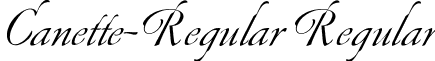 Canette-Regular Regular font - canette-regular.ttf