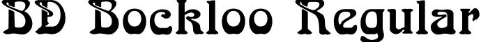 BD Bockloo Regular font - bdbockloo.ttf