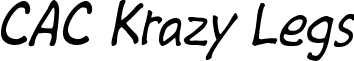 CAC Krazy Legs font - cackrazylegs.ttf