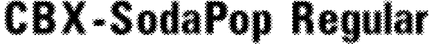 CBX-SodaPop Regular font - cbx-sodapop.ttf