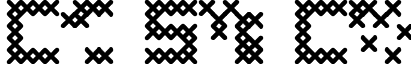 Cross Stitch Coarse font - crossstitchcoarse.ttf