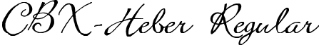 CBX-Heber Regular font - cbx-heber.ttf