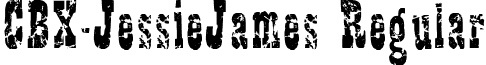 CBX-JessieJames Regular font - cbx-jessiejames.ttf