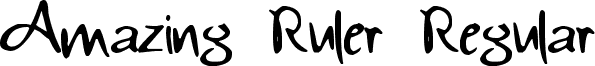 Amazing Ruler Regular font - amazingruler.ttf
