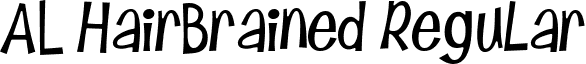 AL HairBrained Regular font - alhairbrained.ttf