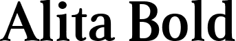 Alita Bold font - alitabold.ttf